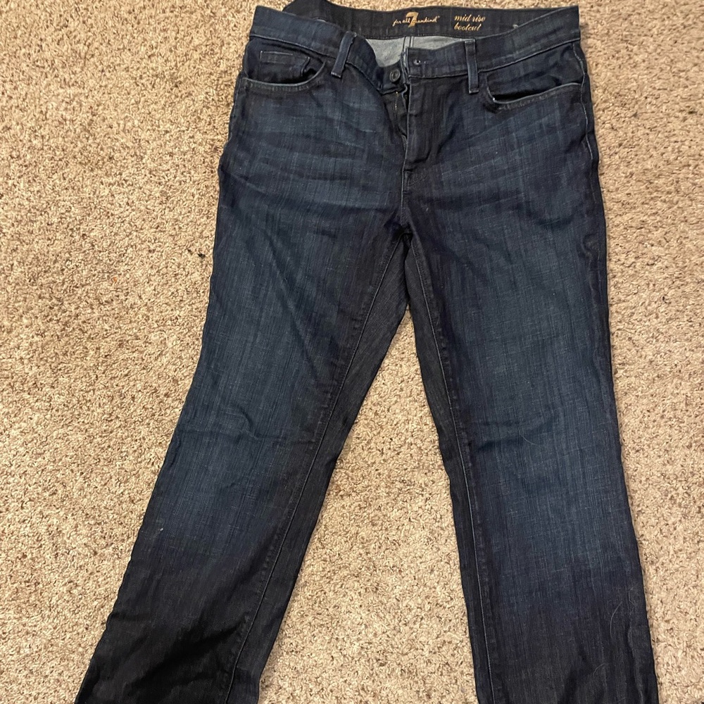 Seven jeans, mid rise boot cute size 32